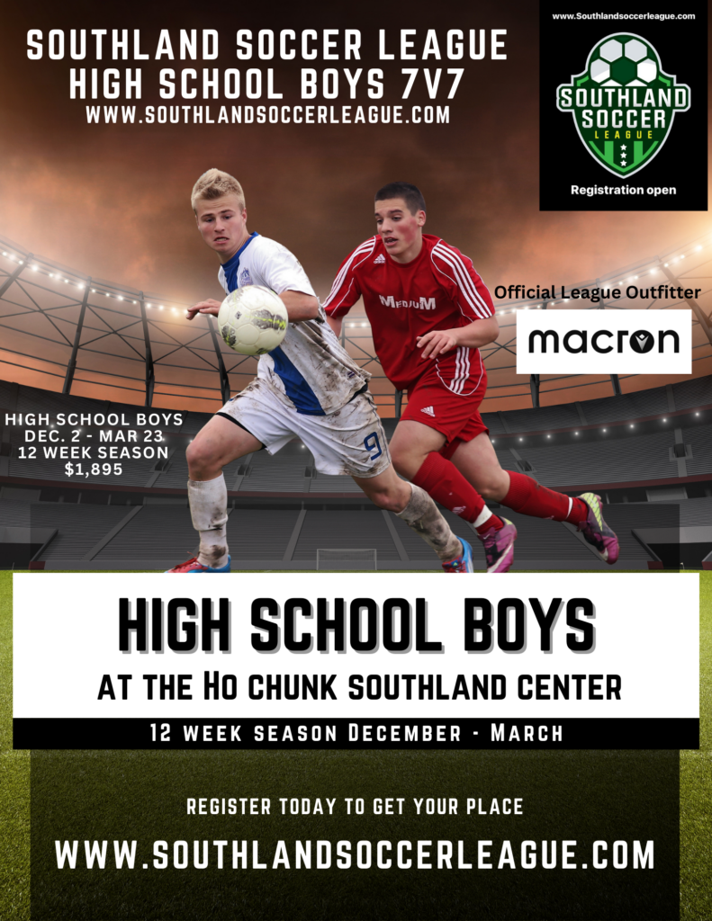 HS Boys Southland Soccer League 23 24 Poster