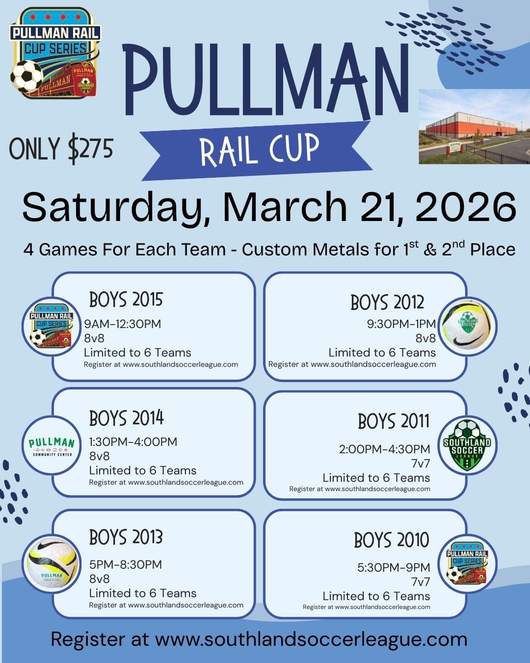 Pullman March 21 Rail Series